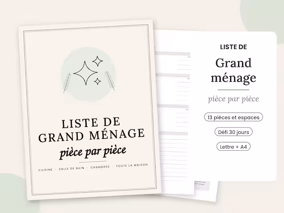 Couverture de la Liste de grand ménage